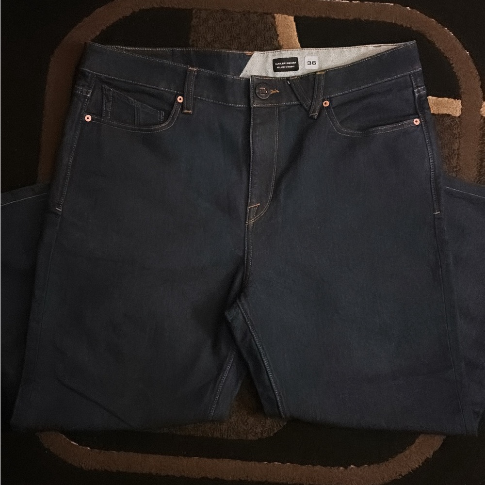 Navy Blue Volcom Baggy Jeans Size 36 “Relaxed Straight”